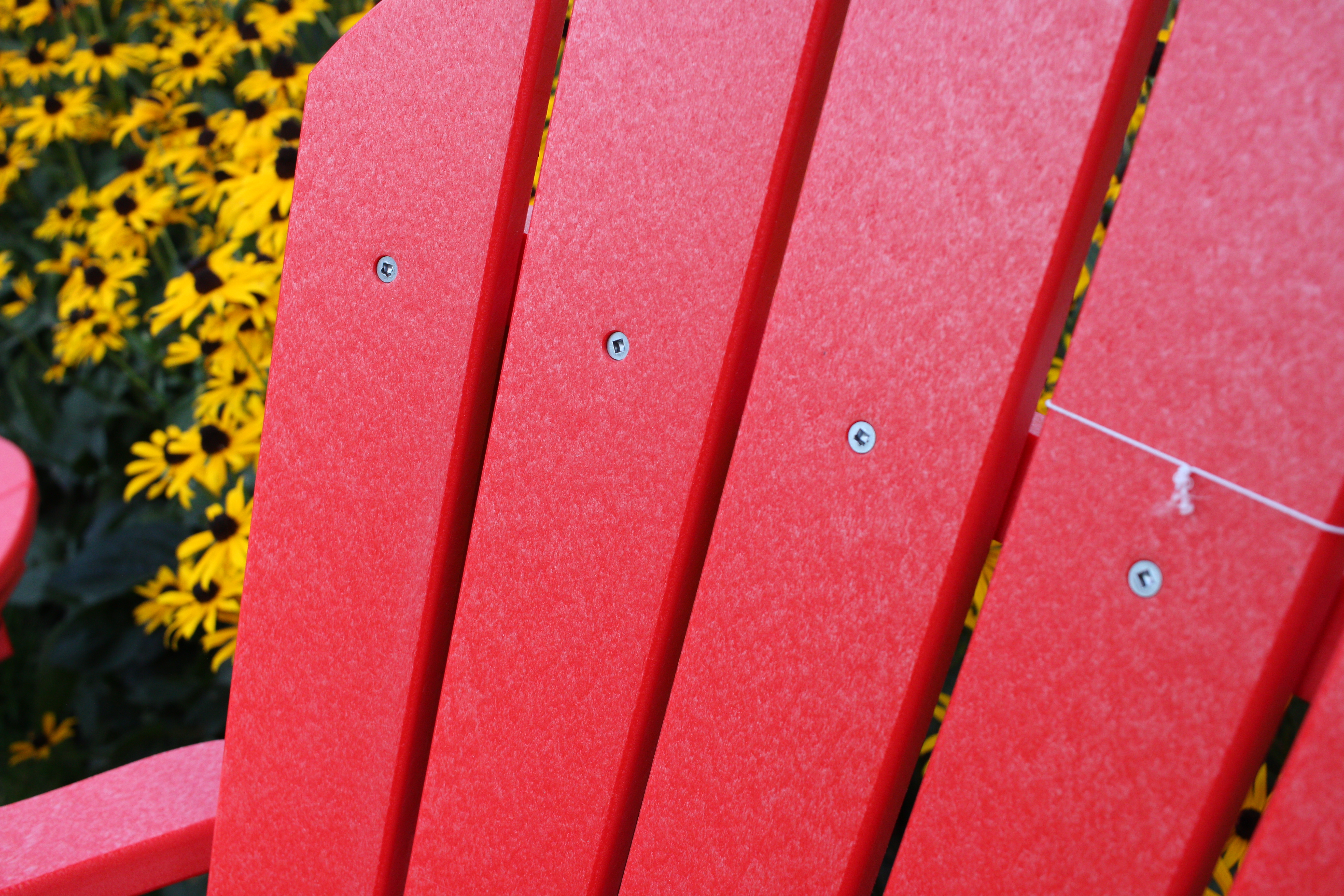 High quality weather resistant poly lumber outdoor furniture.